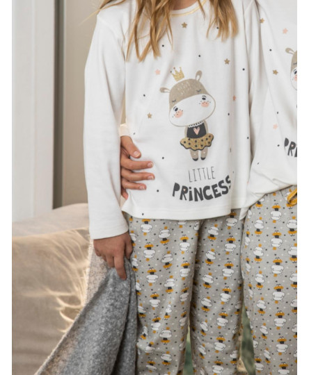 LITTLE PRINCESS WHITE PIJAMA