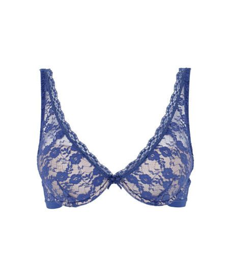 SOFT LACE BRA BLUE