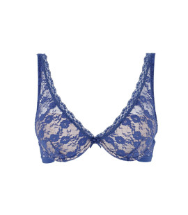 SUTIEN - SOFT LACE BRA BLUE